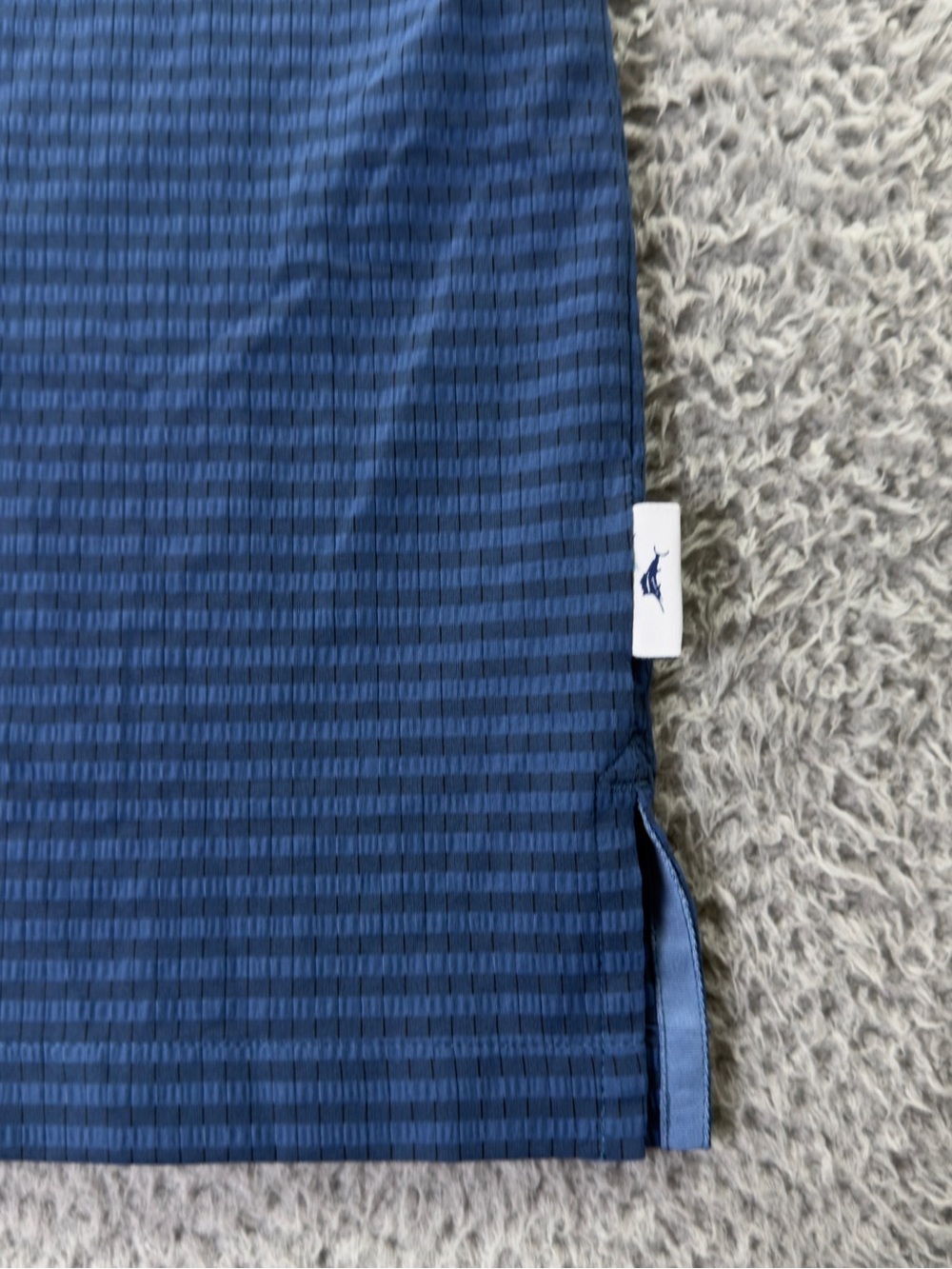 Tommy Bahama The Bahama Coast Polo Shirt Mens Large Blue Striped Preppy Casual - Picture 10 of 10